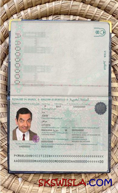 Maroko zdjęcie do paszportu pliki PSD, skan i fotografowany obraz